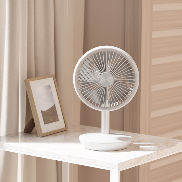 저소음 탁상용 선풍기 미니 무선 소형 좌우회전