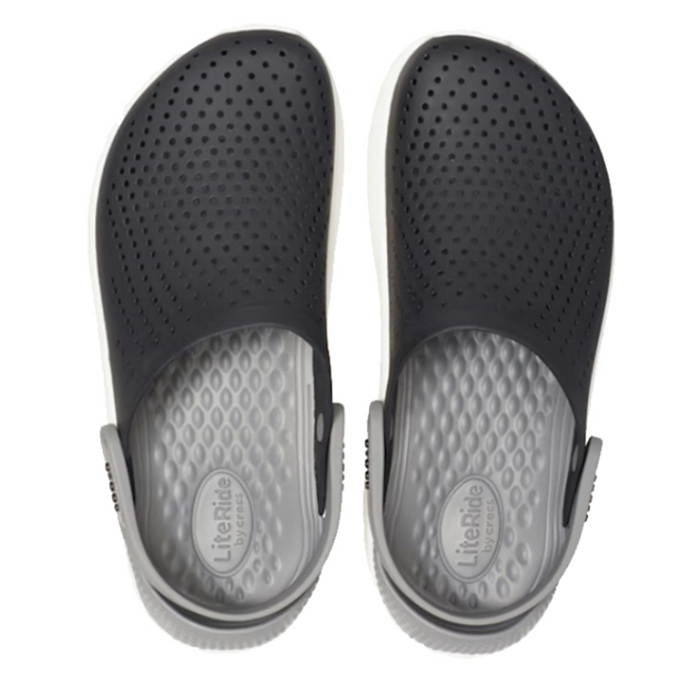 [CROCS] 크록스 라이트라이드 클로그 슬리퍼 샌들 블랙스모크 204592-05M