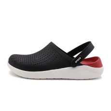 [CROCS] 크록스 라이트 라이드 클로그 블랙 레드 204592-066