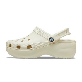 [CROCS] 크록스 클래식 플랫폼 클로그 슬리퍼 샌들 본화이트 206750-2Y2
