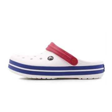 [CROCS] 크록스 크록밴드 클로그 화이트 11016-11I 화이트 블루진