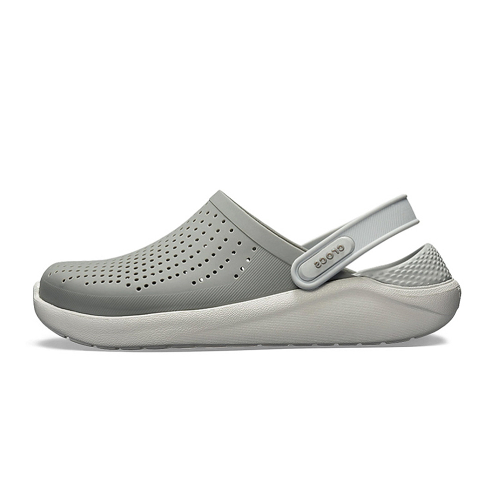 [CROCS] 크록스 라이트라이드 클로그 슬리퍼 샌들 스모크화이트 204592-06J