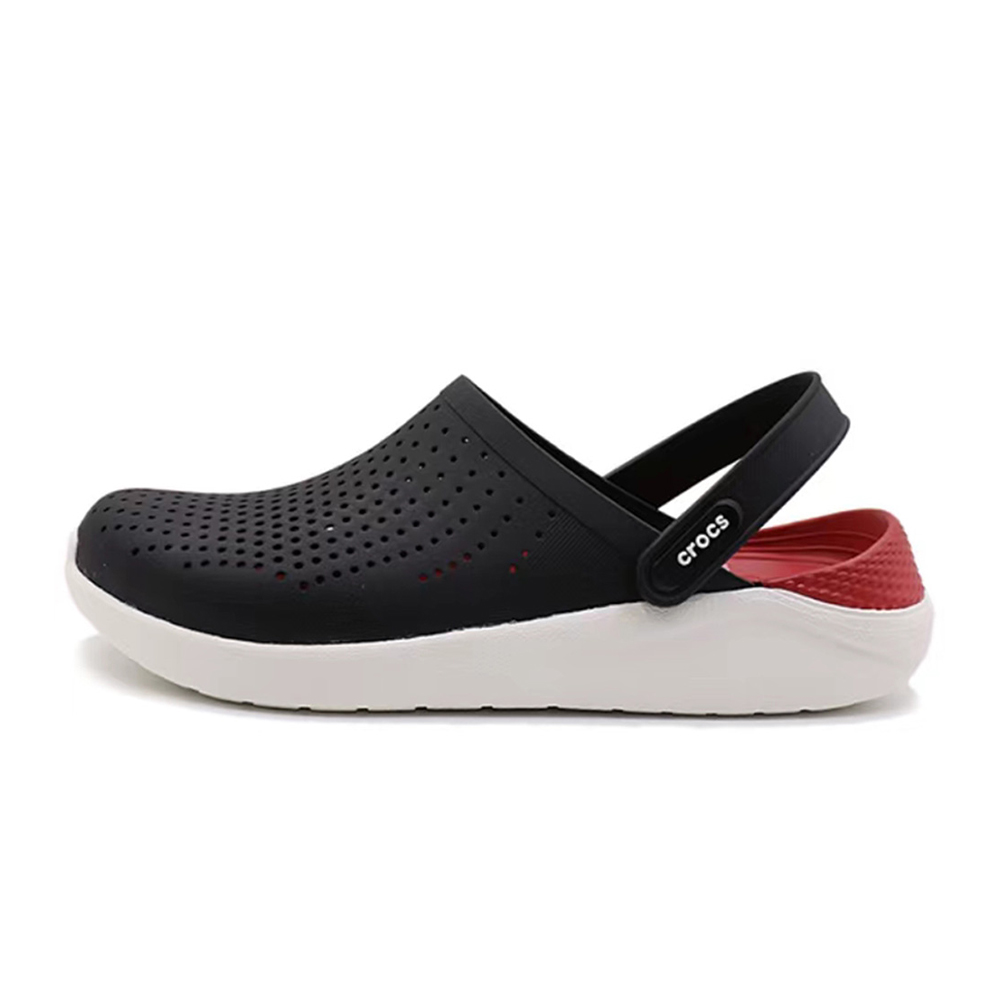 [CROCS] 크록스 라이트 라이드 클로그 블랙 레드 204592-066