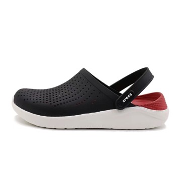 [CROCS] 크록스 라이트 라이드 클로그 블랙 레드 204592-066